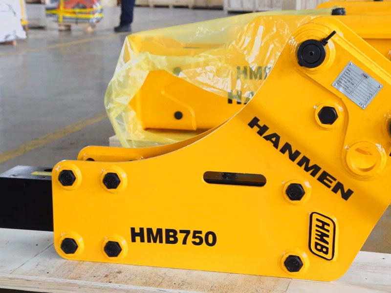 Backhoe type HMB750 hydraulic breaker for 6 – 9 ton backhoe loader