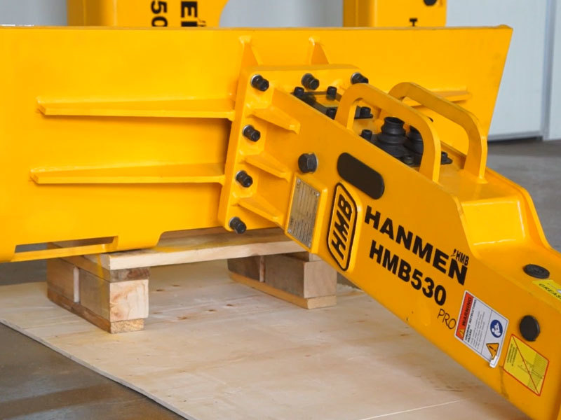 Skid loader type hydraulic drop hammer HMB530 for skid steer loaders