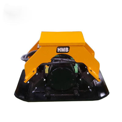 Excavator mounted hydraulic plate compactor