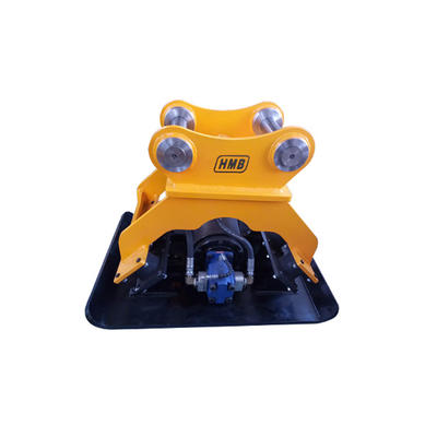 Hydraulic compactor plate compaction for carrier